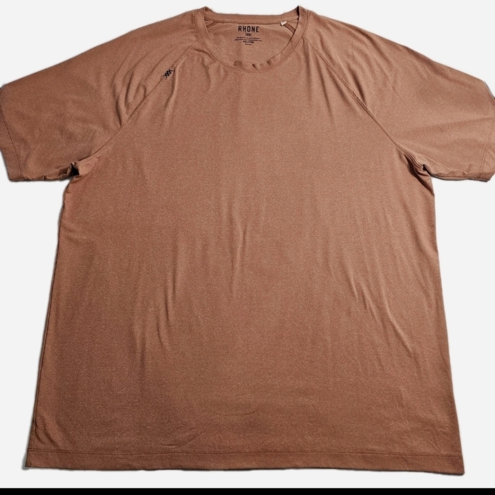 Rhone Reign Tech Men's Orange Short Sleeve XXL Active Performance Comfy Shirt